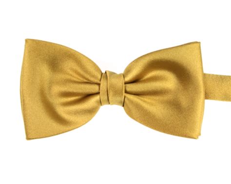 Plain Gold Bow Tie Elegant Extras