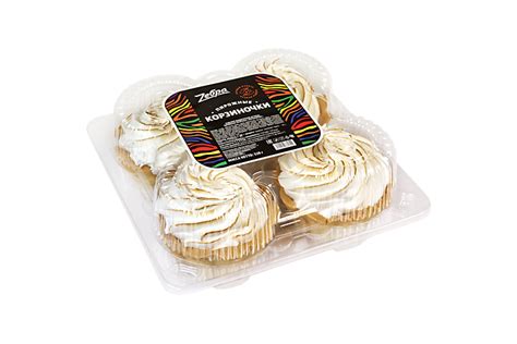 Пирожные Корзиночки с белковым кремом, 320 г – купить по приятной цене ...