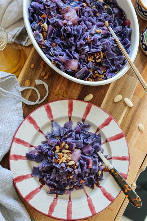 Col Lombarda Con Manzana Pasas Y Almendras Hoy Comemos Sano