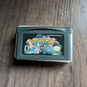Pokemon My Ass Version Nintendo Gameboy Advance Cartridge Etsy Australia