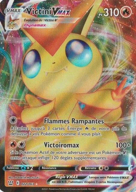 Carte Pokemon Victini Vmax Eb Styles De Combat Neuve Vf