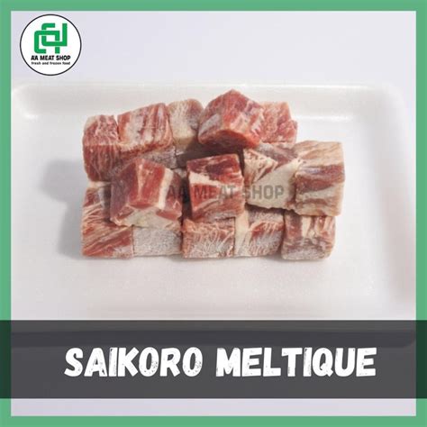 Jual Saikoro Meltiqur Wagyu Beef Cube 250gr Shopee Indonesia