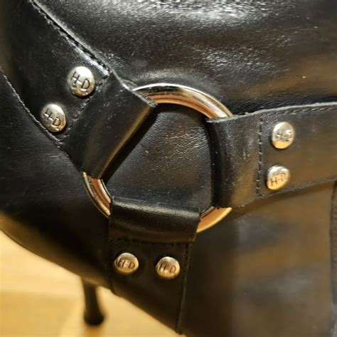 Rare Harley Davidson Leather Heeled Boot 85007 Is A W Gem