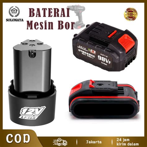 Baterai Litium Li Ion V V V Baterai Bor Elektrik Cordless