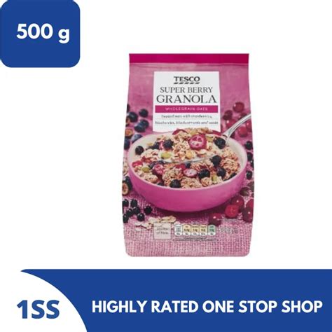 Tesco Super Berry Granola Wholegrain Oats Lazada PH