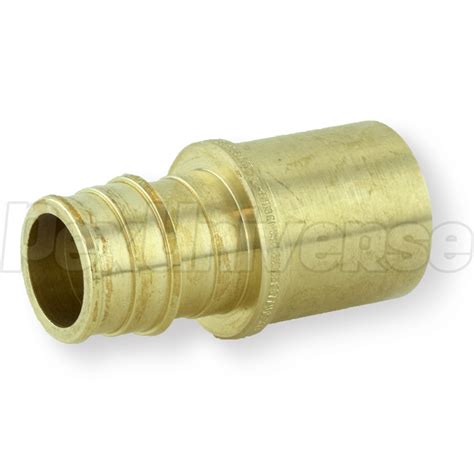 3 4 PEX A X 3 4 Female Sweat Adapter Lead Free Brass Expansion