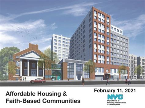 Affordable Housing & Faith-Based Communities Presentation – NYC