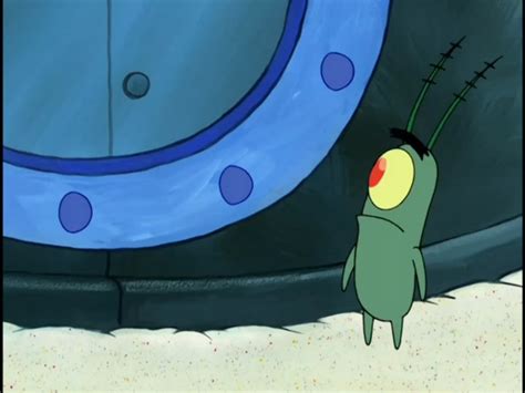 Plankton Furiously Bites A Screw And Breaks It Rspongebob