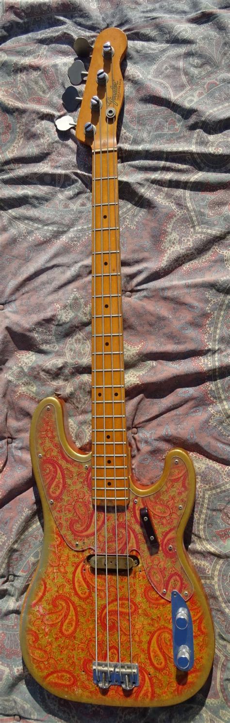 Fender Telecaster Bass 1968 Pink Paisley Bass For Sale Hendrix Guitars