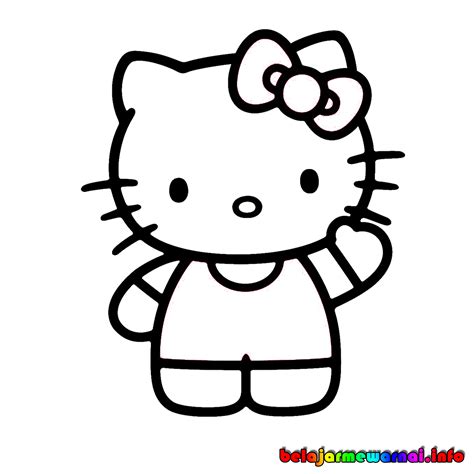 Mewarnai Gambar Hello Kitty Bonus Riset
