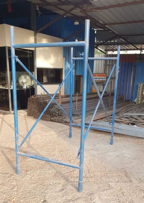 Hot Dipped Galvanized Blue Mild Steel H Frame Scaffolding X Feet At