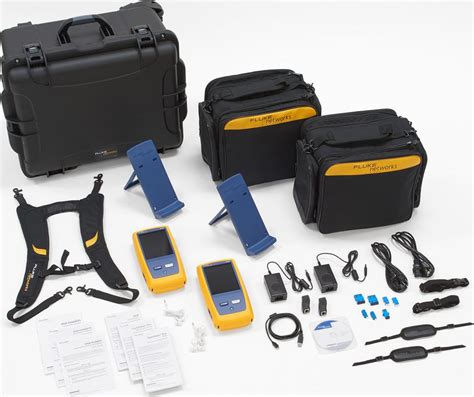 Fluke Networks DSX-8000 2GHz Cat8 & Fiber Versiv Cable Certifier (KIT-GOLD / CASE-KIT) (DSX2-8000-KIT-GOLD-CASE-KIT)