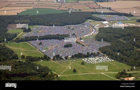 Aerial View Of The Leeds Music Festival Stock Photo Royalty Free