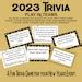 New Years Trivia Game The Year In Review 2023 New Years Game For