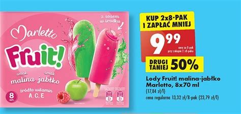 Promocja Lody Fruit Marletto W Biedronka