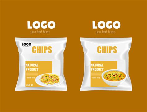 Chips Packaging Template Vector Art Colorful Vector Art At