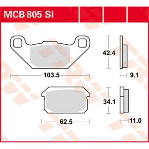 Harley Davidson Fxdwg Trw Sh Series Sindered Rear Brake Pads