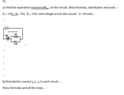 Solved A Find The Equivalent Resistance Req In The Chegg