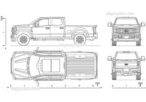 Ford F Drawing