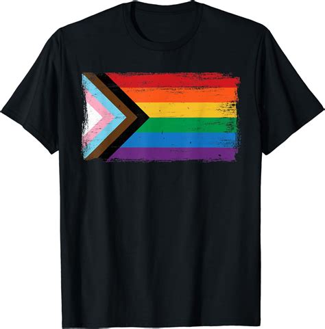 Progress Pride Flag Lgbt Month Gay Lesbian Transgender T Shirt Walmart