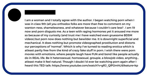 Men Didnt Like My Take On Feminist Porn So They Wanted My Lower