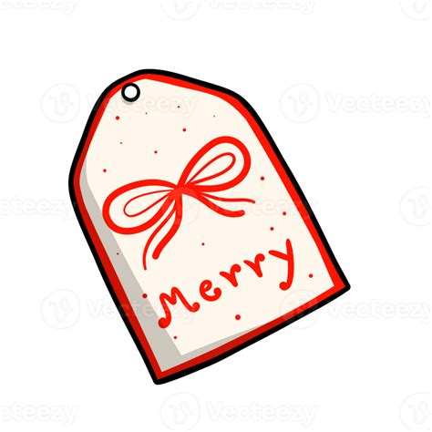 Cute Merry Christmas Message Sign Illustration 51990225 Png