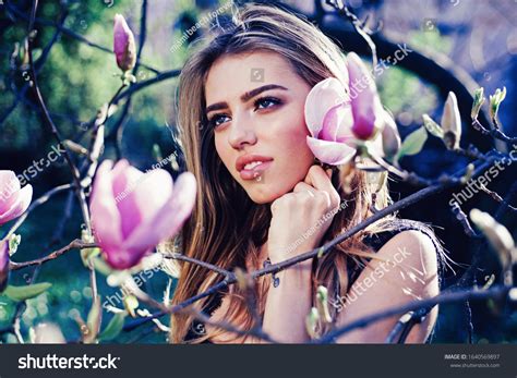 Magnolia Sexy Blonde Woman Perfect Makeup Stock Photo 1640569897 Shutterstock
