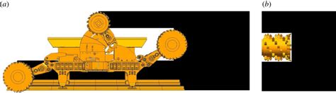 schematic diagram  cutting induced mining process   middle