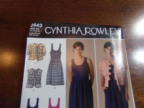 Simplicity Sewing Pattern Cynthia Rowley Misses Dresses And