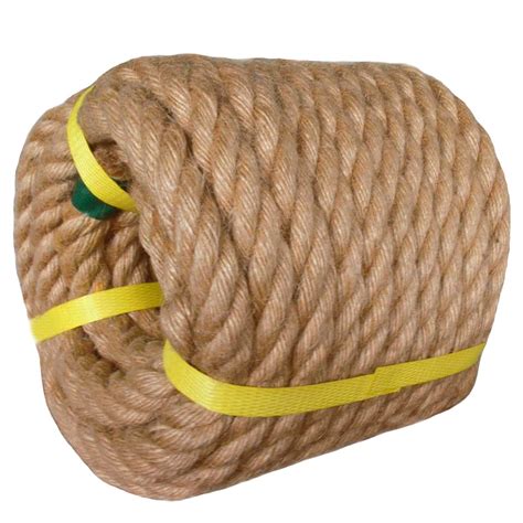 Buy Twisted Manila Rope Jute Rope 3 4 In X 50 Ft Natural Thick Hemp