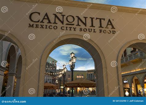 Canonita Restaurant Inside Of The Venetian Hotel Las Vegas Editorial