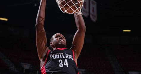 Video Blazers Forward Jabari Walker Works With Paul George Blazers Edge