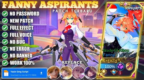 Script Skin Fanny Aspirants Blade Of Kibou No Password Patch Terbaru