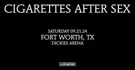 Cigarettes After Sex X S World Tour In Fort Worth At Dickies