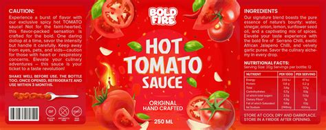 Bold Fire Hot Sauce Behance