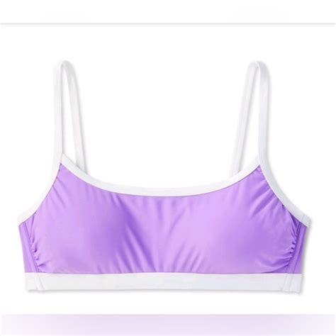 Wild Fable Swim Womens Colorblock Square Neck Bralette Bikini Top Poshmark