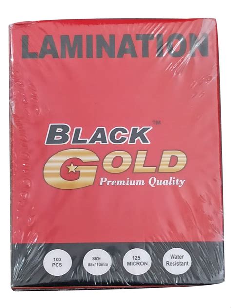 Black Gold X Mic Lamination Pouch Film Packaging Type