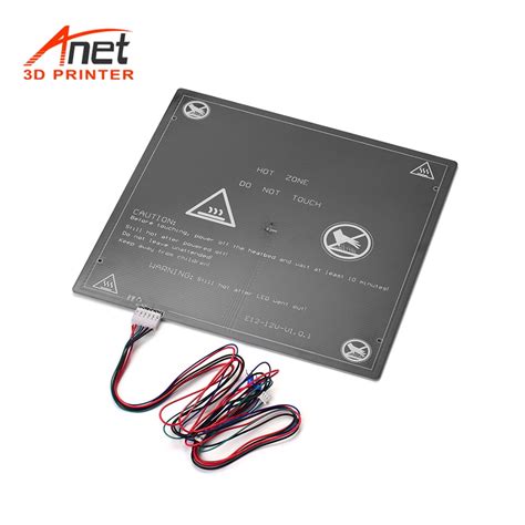 Buy Anet 3D Printer Hot Bed Heating Platform Heatbed Aluminum 300 300 3mm With Hot Bed Wire