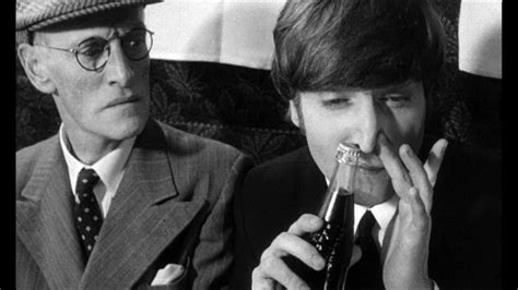 John Lennon, a Pepsi bottle and Wilfrid Brambell in A Hard Day’s Night ...