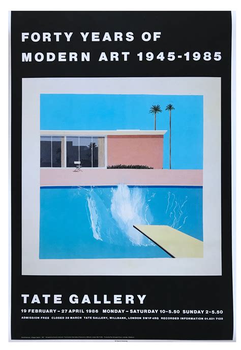 David Hockney Exhibition Poster Museum Poster Contemporary Modern