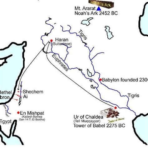 Ur Of The Chaldeans Haran And Canaan In West Asia Travels Of Abraham