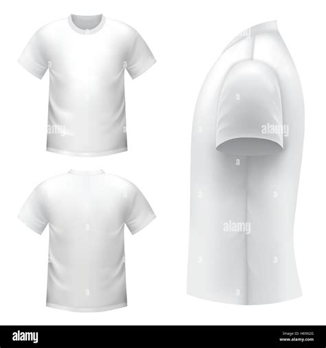 Realistic White T Shirt Stock Vector Image And Art Alamy
