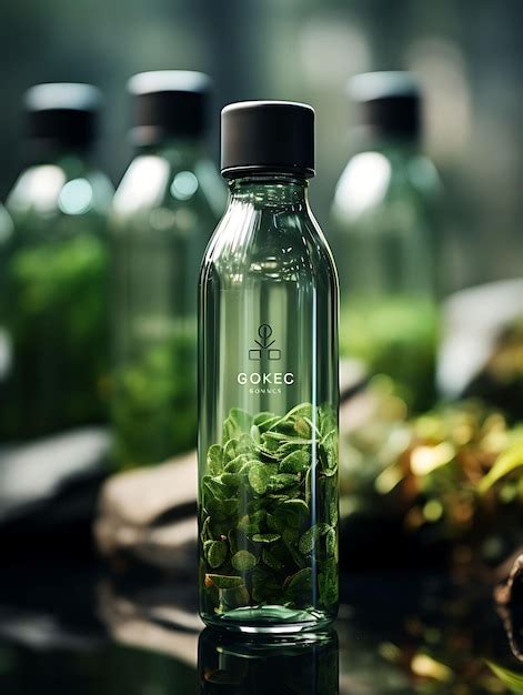 Premium Photo Packaging Of Eco Friendly Plastic Bottles With A Simple