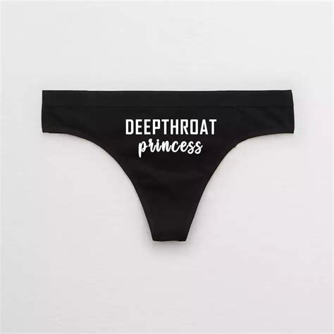 Deepthroat Princess Slut Thong Cum Slut Panties Hotwife Lingerie