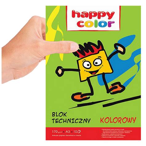 Blok Techniczny Kolorowy A G Ark Happy Color