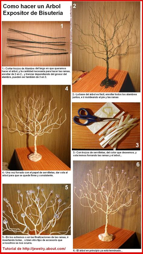 Como Hacer Un Arbol Expositor De Bisuteria En Alambre EnrHedando