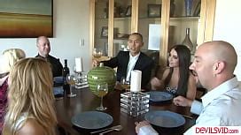 Swinger Couple Husband And Wife Seduce A Fuckable Milf And Have An Anal Party In The Jacuzzi