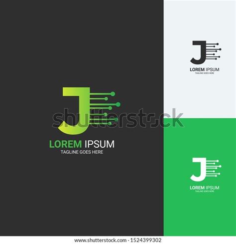 tech logo template vektor stock vector royalty