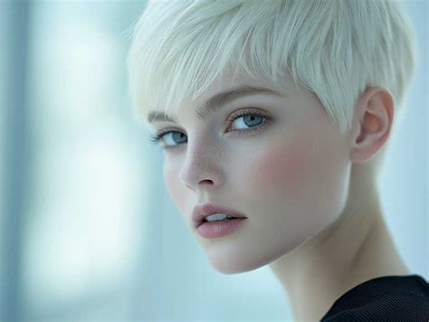 Very Short Pixie Haircuts With Platinum Blonde Texture K Inspiring Lifestyle Ideas