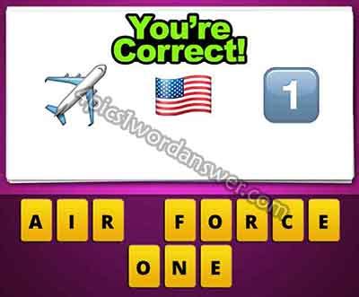 Guess The Emoji Plane American Flag 1 | 4 Pics 1 Word Daily Puzzle Answers